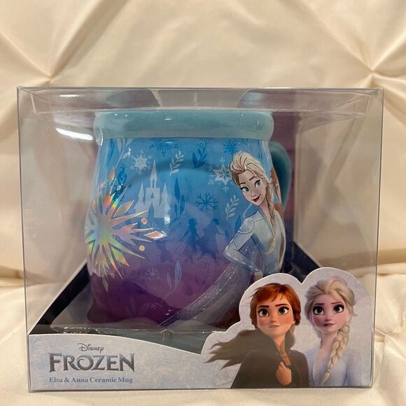 Disney Frozen Princess Elsa & Anna Ceramic Mug NEW in box. 👑 Ice Queen - Picture 9 of 10
